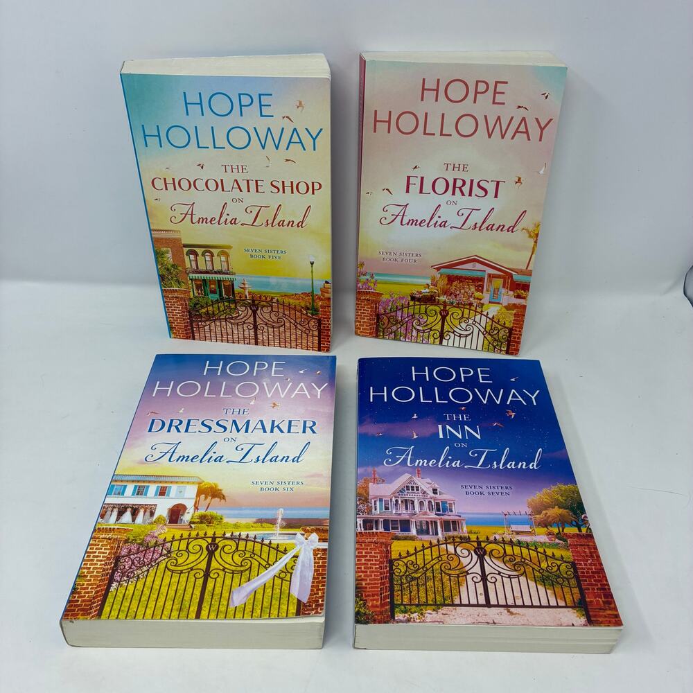 Hope Holloway Amelia Island Series Lot of 4 Books 4 5 6 7 Trade Paperback